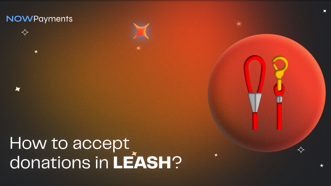 How can I accept donations in LEASH crypto?