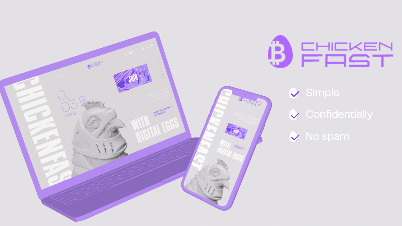 CHICKENFAST.com - New generation of cloud mining systems.