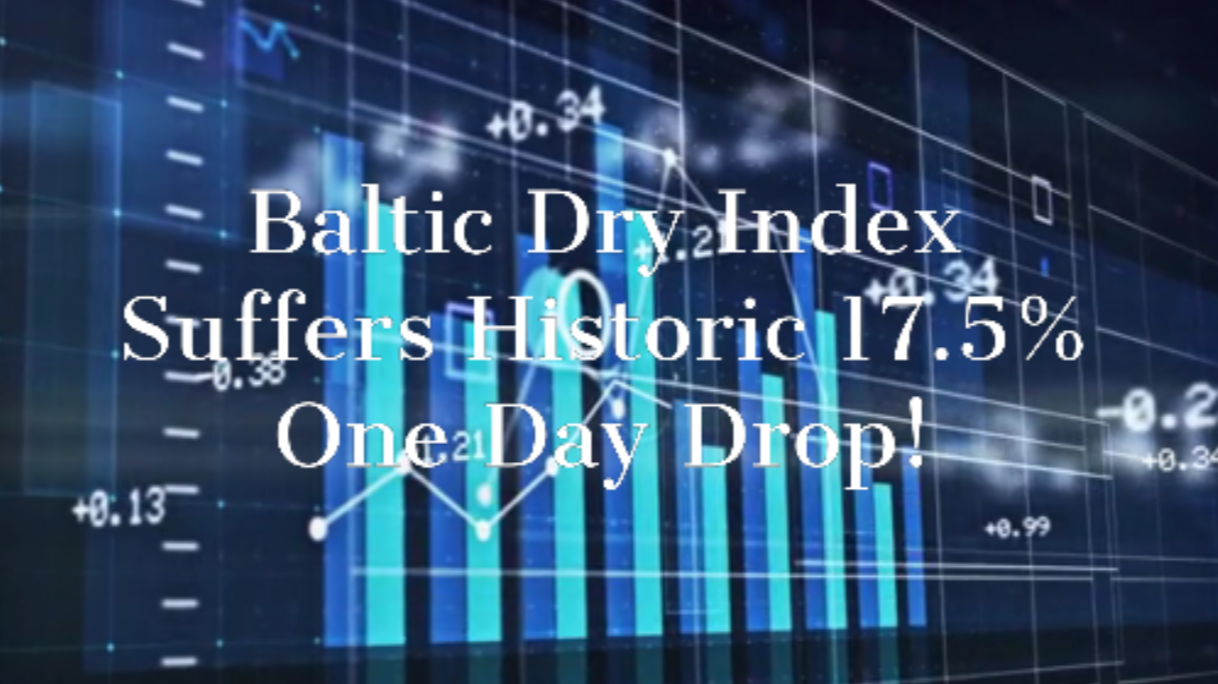 Baltic Dry Index Suffers Biggest OneDay Decline Since 1984