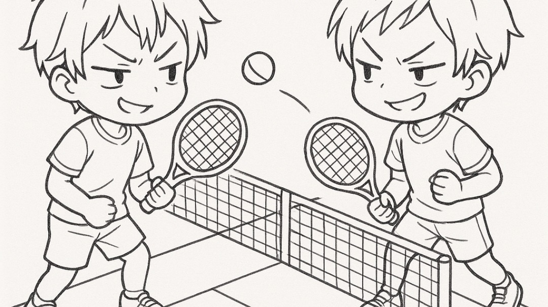 Playing tennis against yourself