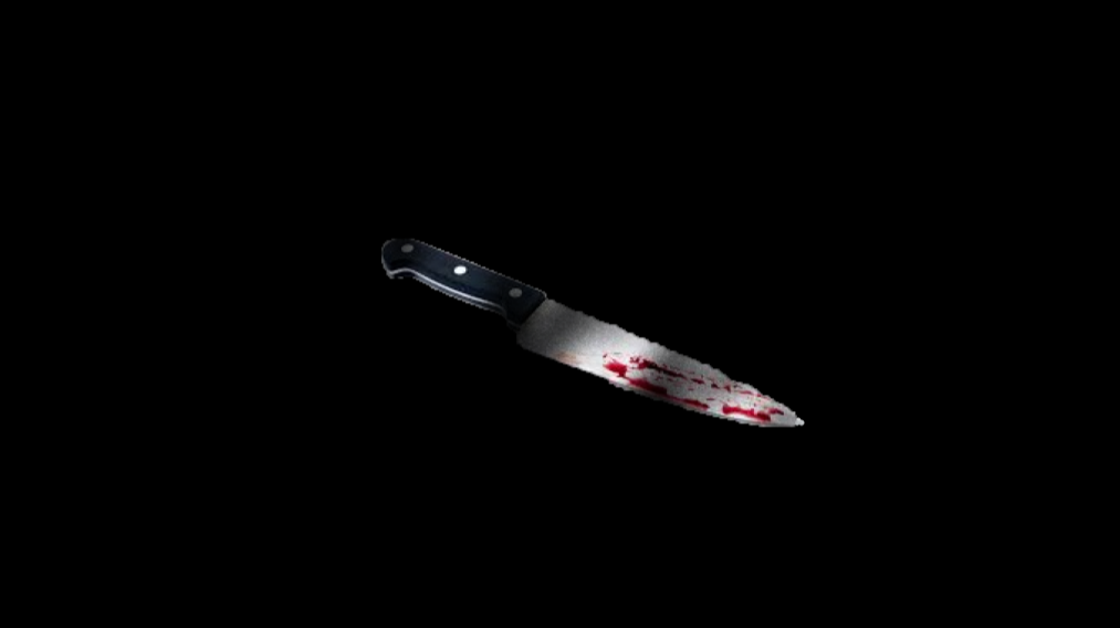 The knife as it fell