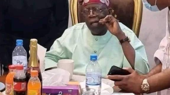 President Tinubu touching grass
