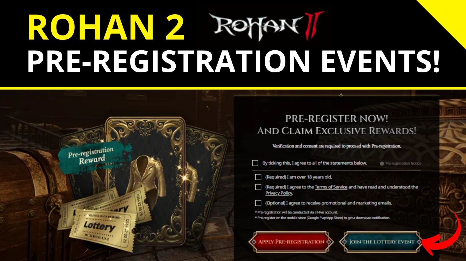 Rohan Ii Rohan 2 ⚔️| Pre-Registration Event Details!