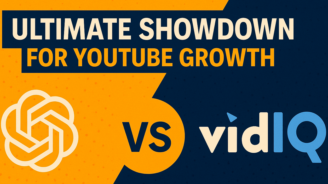 The AI Showdown for Crypto Creators: ChatGPT vs vidIQ — Which Tool Actually  Grows Your YouTube Faster?