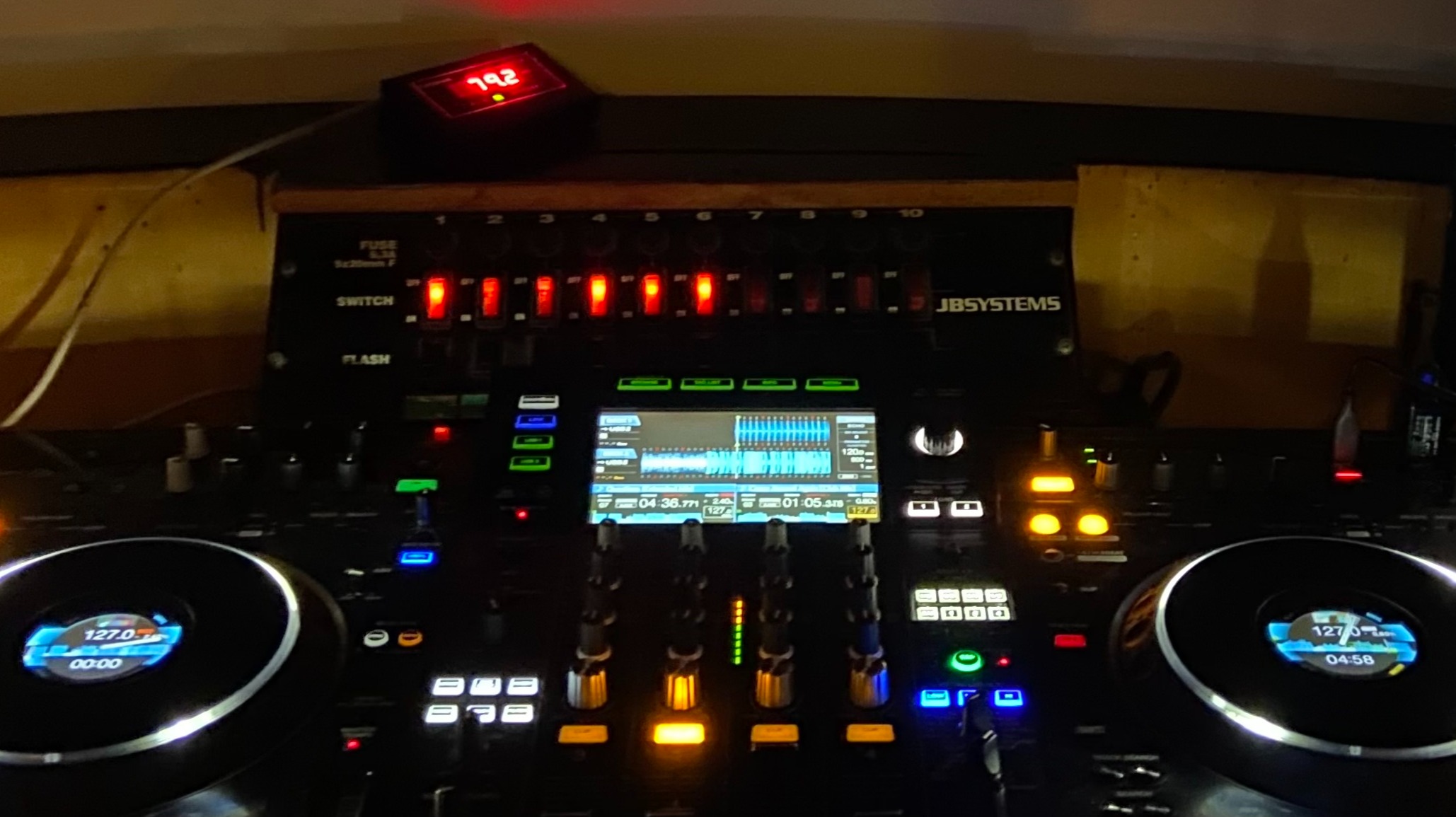 My desk as a DJ spinning allround