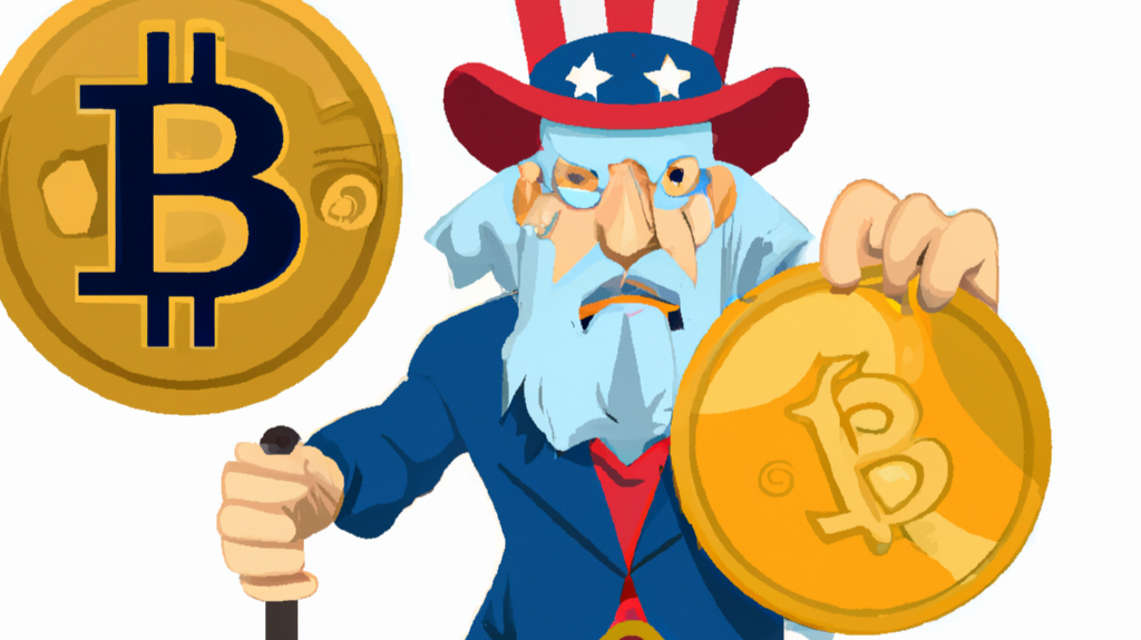 angry uncle sam with bitcoin