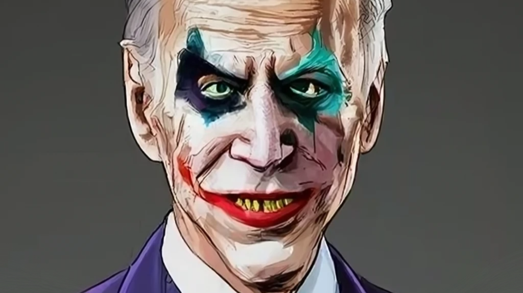 Joe Biden 'The Joker' by Along Tusk
