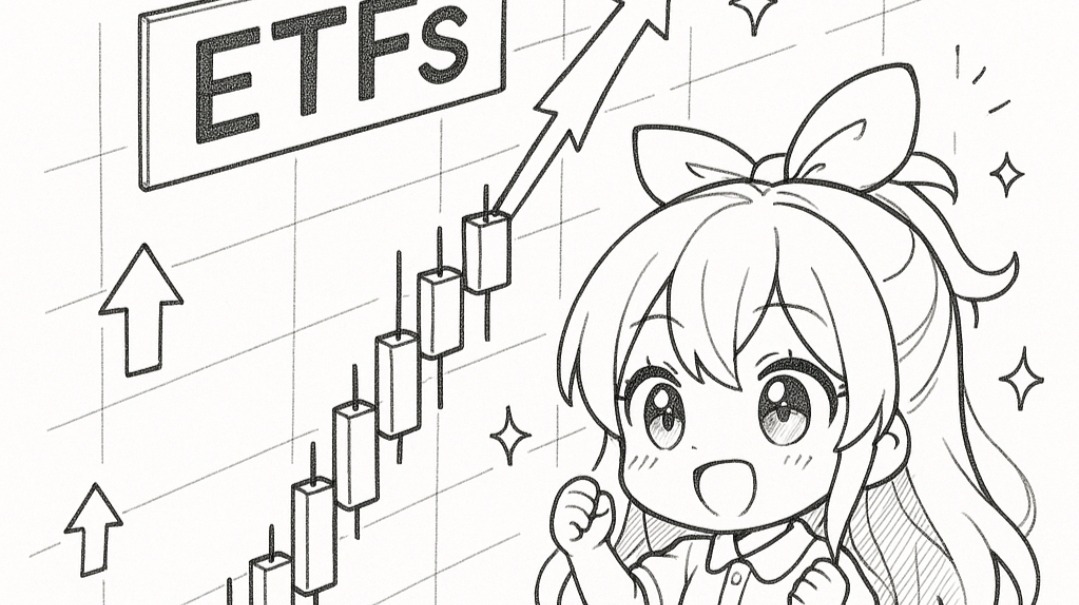 ETF candlestick chart