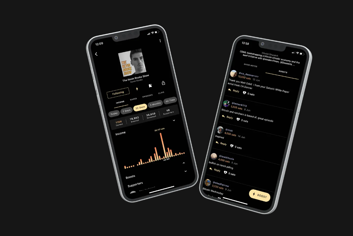 Fountain Podcast Platform listen to earn!