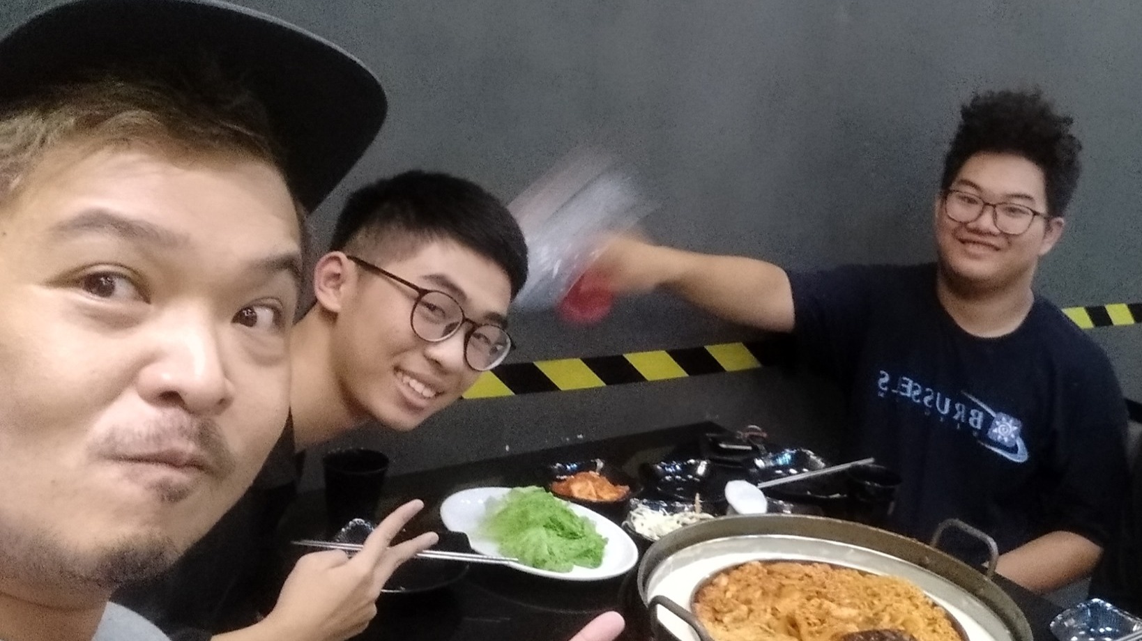 Kid next to me ran away from home... brought him out for dinner and beat the sense back into him
