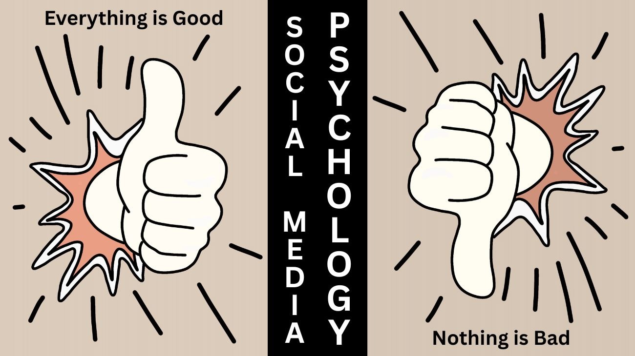 Thumbs up and thumps down of social media