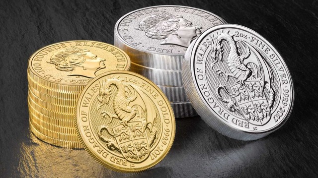 Red dragon of Wales: 2oz silver coin