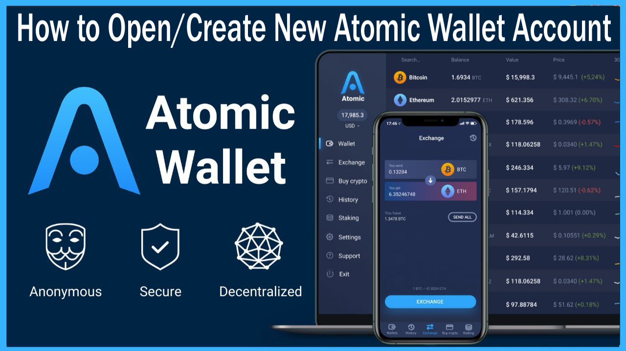 How to Open/Create New Atomic Wallet Account