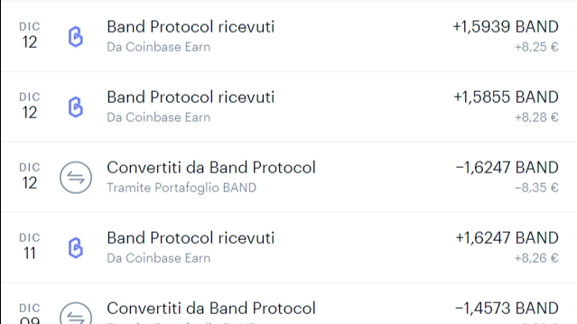 BAND RECEIVED