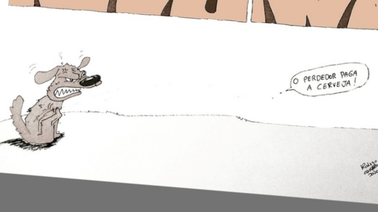 A dog scratching itself