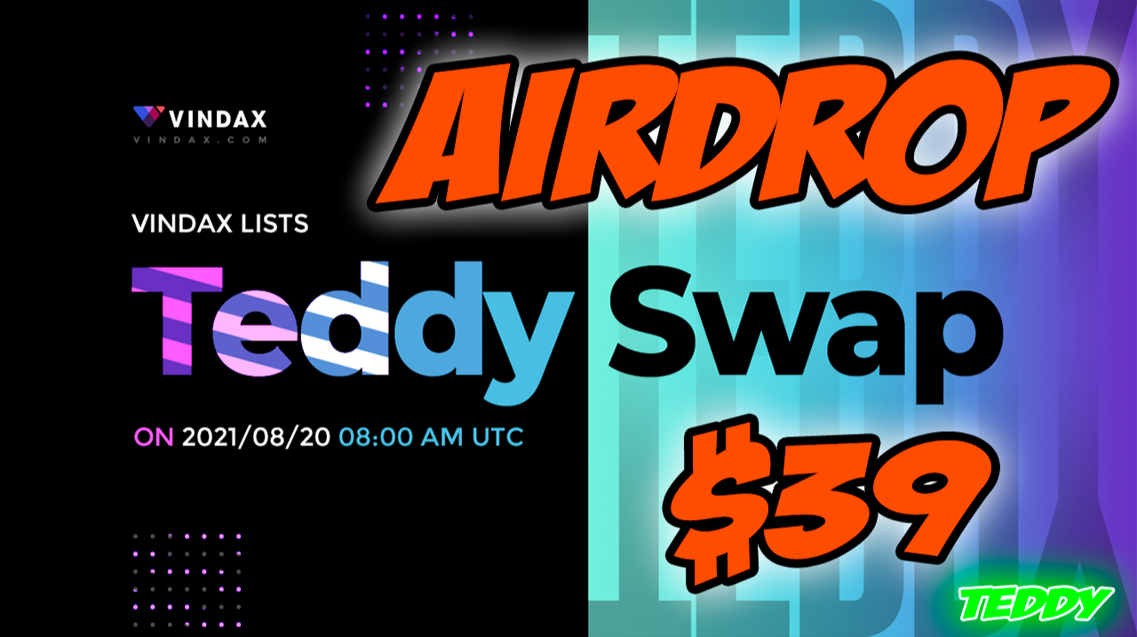 AIRDROP $39 IN TEDDY TOKENS + $6 EACH FRIEND REFERRED - TOKEN LISTED IN VINDAX