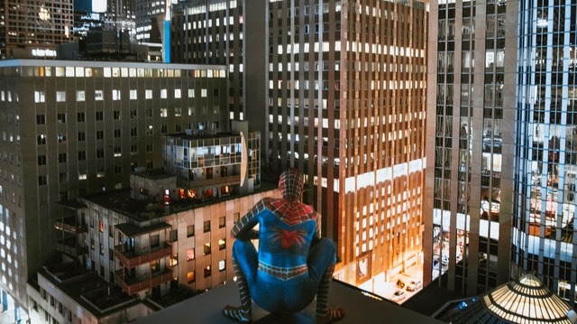 spider-man-on-top-of-building-2854693 - photo credit Josh Hild