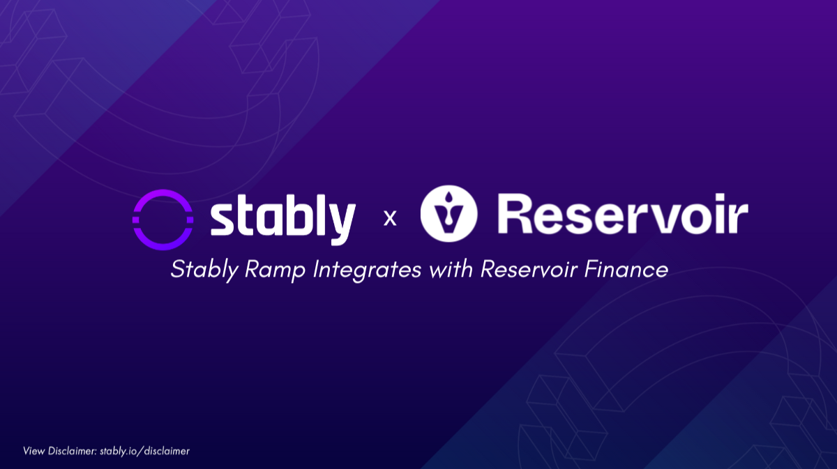 Reservoir Finance Integrates with Stably Ramp