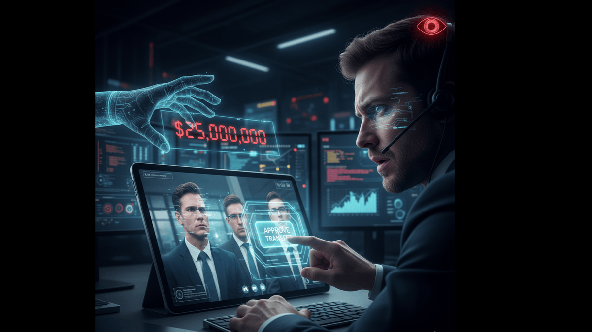 The $25 Million Ghost in the Machine: How AI Deepfakes Just Hacked Human Trust By Ahmed Awad (NullC0d3)