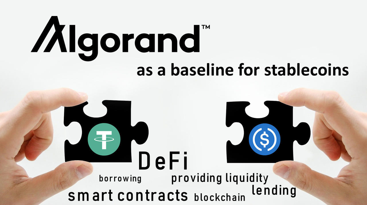 Algorand as a baseline for stablecoins