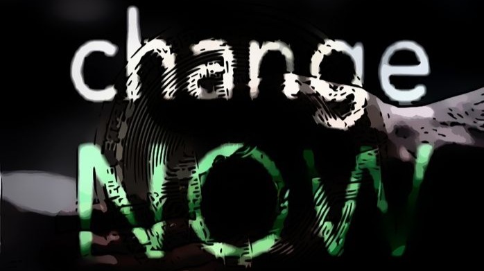 A murky picture of a hand, with a butterfly in its palm, superimposed with a bitcoin and the changeNOW logo