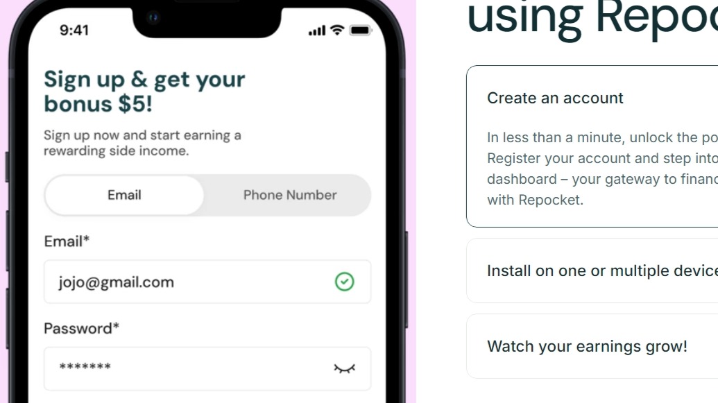 Repocket, get paid for sharing internet connection