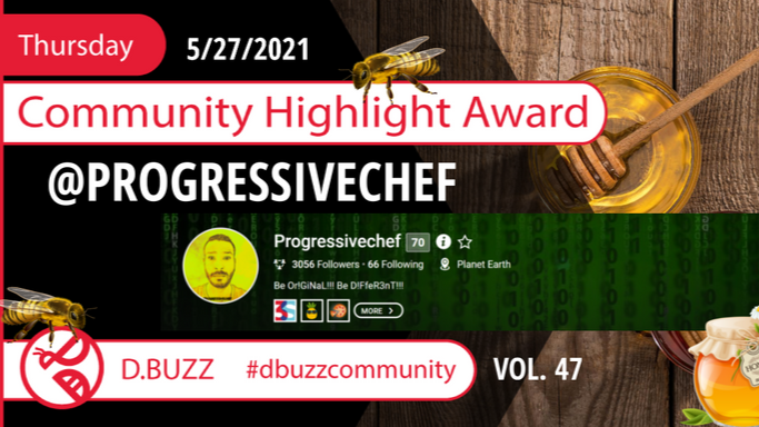 D.Buzz Community Highlight: @progressivechef