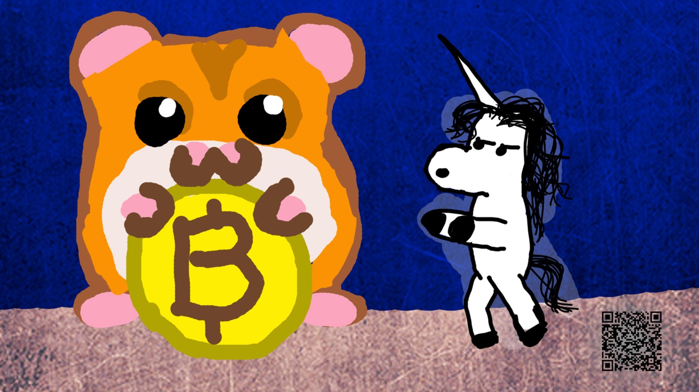 kaede the unicorn trying to snatch the roller coin