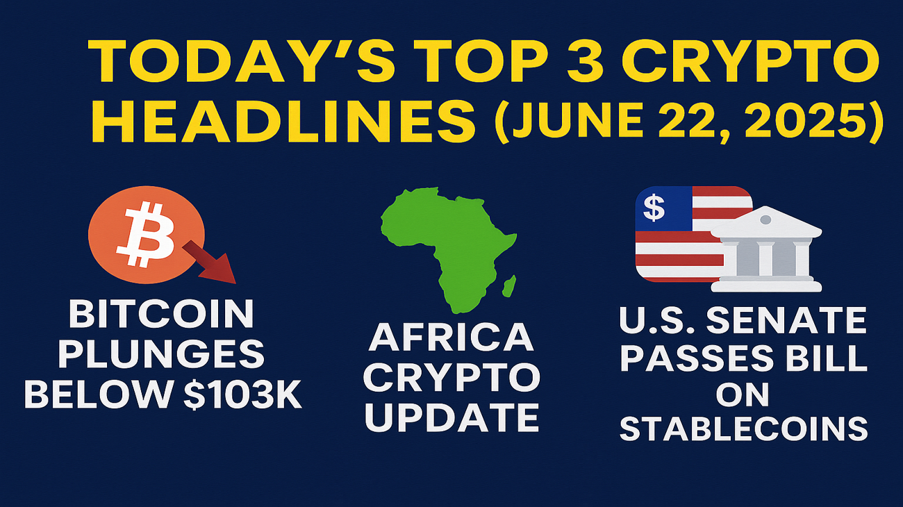 BTC dips, $450M wiped, Africa crypto rises, U.S. backs stablecoins.