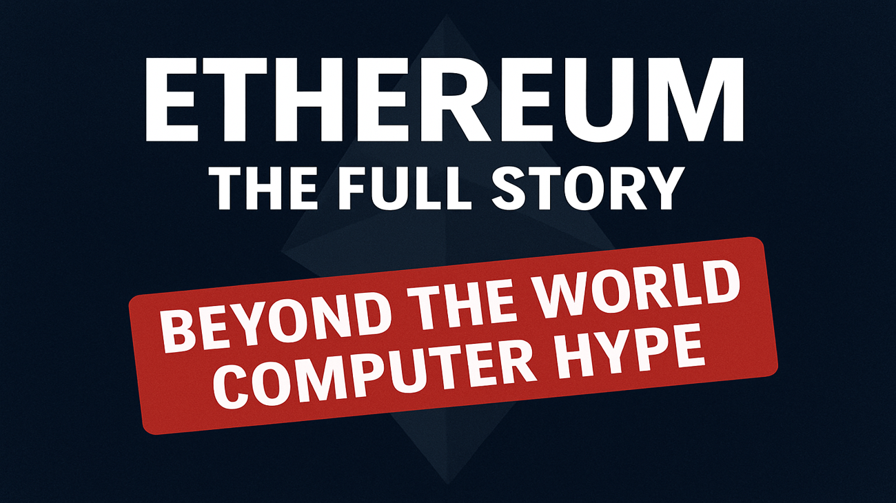 Ethereum: The Full Story (Beyond the World Computer Hype)
