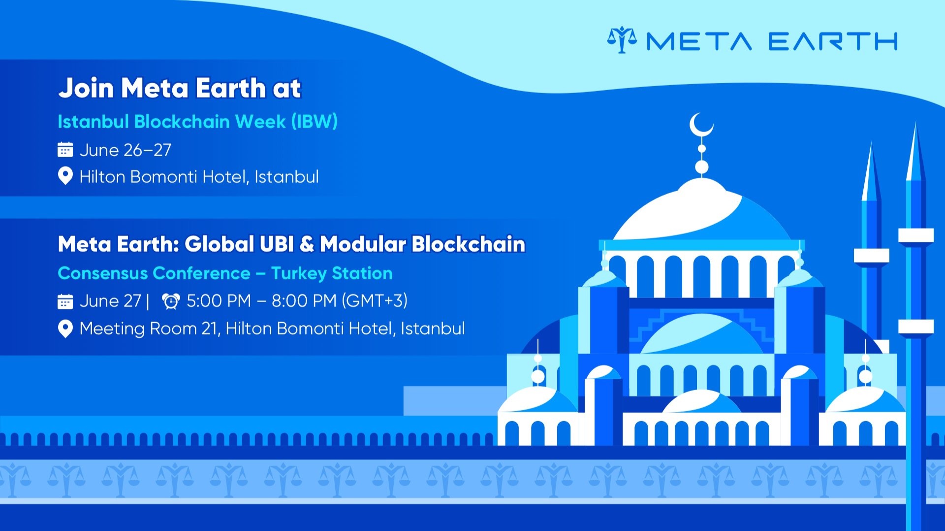 Meta Earth Heads to Istanbul Blockchain Week 2025: UBI, Modular ...