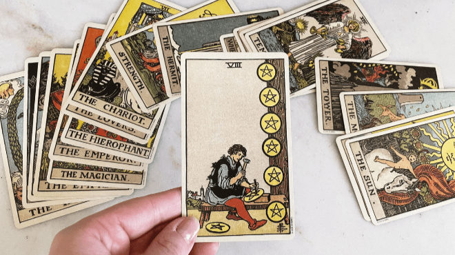 8 Of Pentacles Title