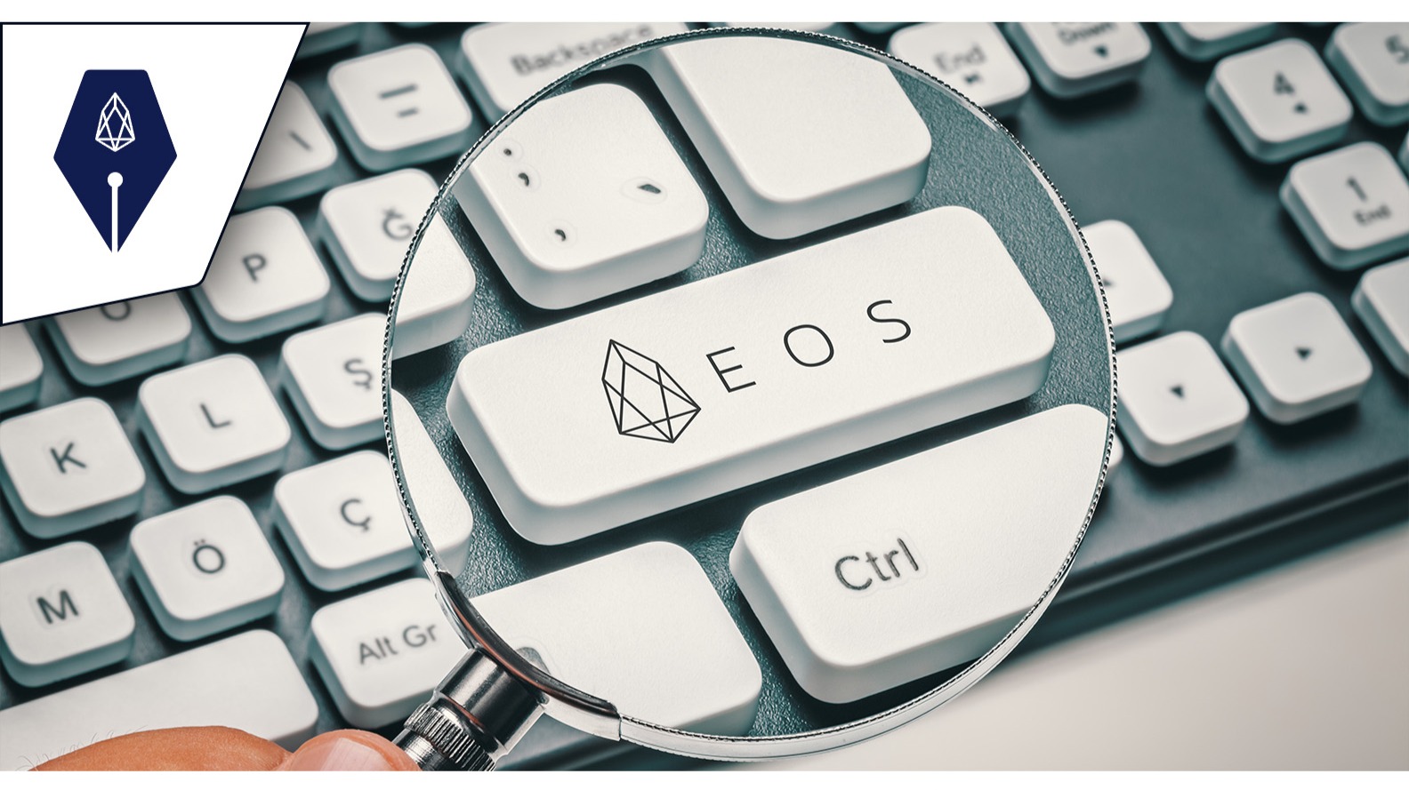 Adobe stock licensed image of an EOS GFX via Cryptowriter (EOSwriter) branding