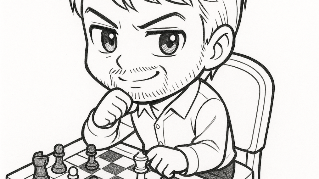 Michael Saylor playing chess