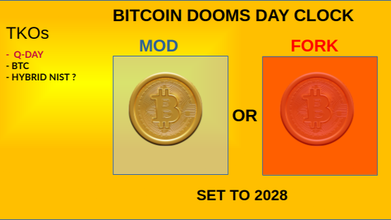 BTC DOOMSDAY CLOCK SET TO 2028 - Q-DAY COMETH THEN