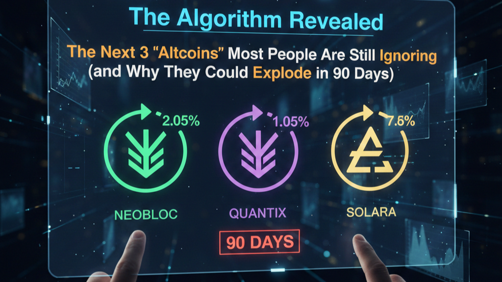 "The Algorithm Revealed: The Next 3 'Altcoins' Most People Are Still Ignoring (and Why They Could Explode in 90 Days)"