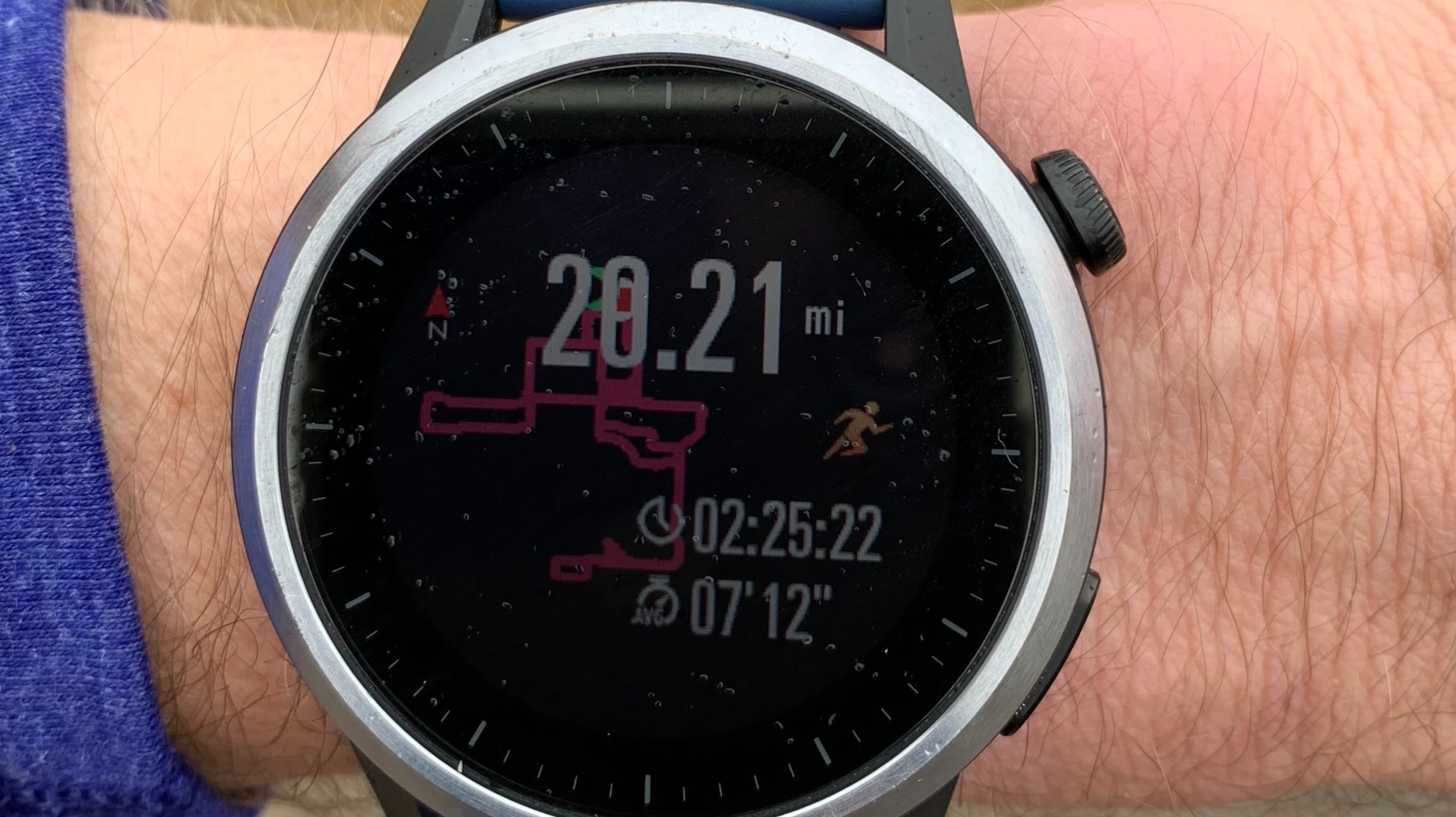 20.21 miles for the first day of 2021