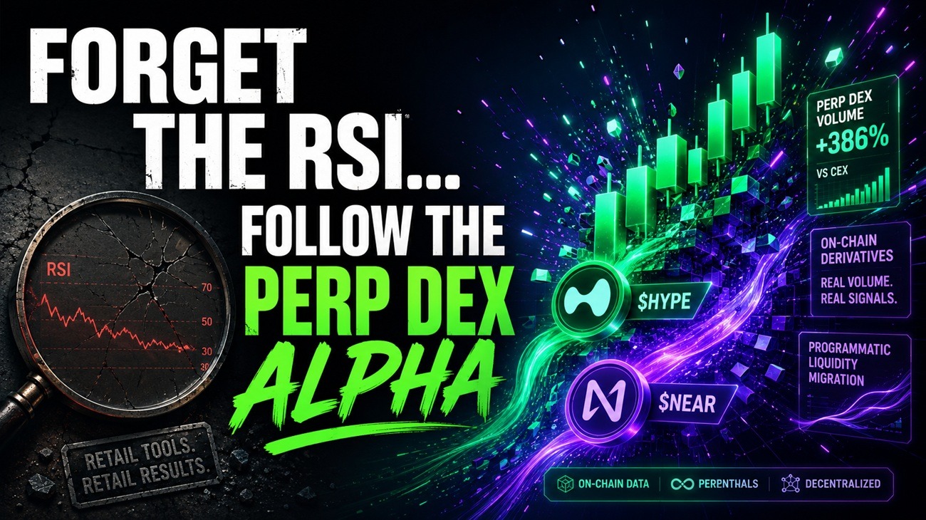 Track Perp DEX volume anomalies and follow the smart money migrating to $HYPE and $NEAR.