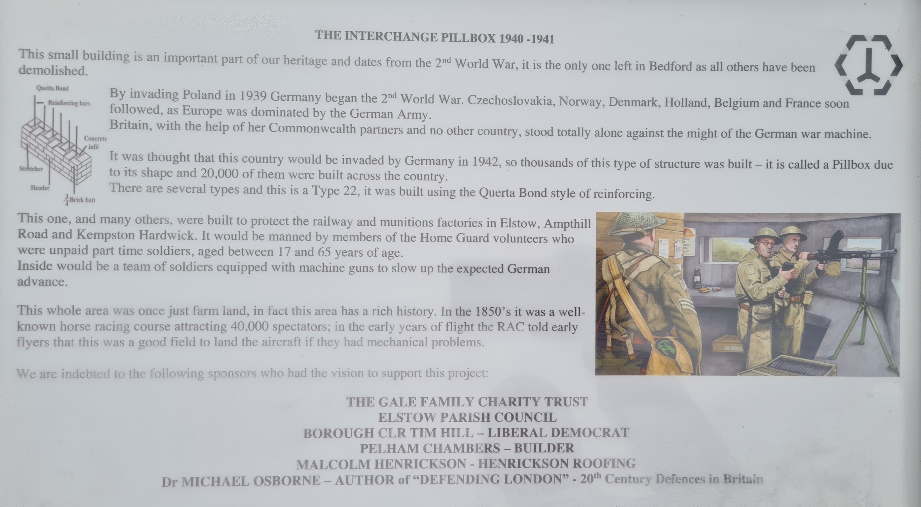 WWII Heritage The Bedford Interchange Pillbox