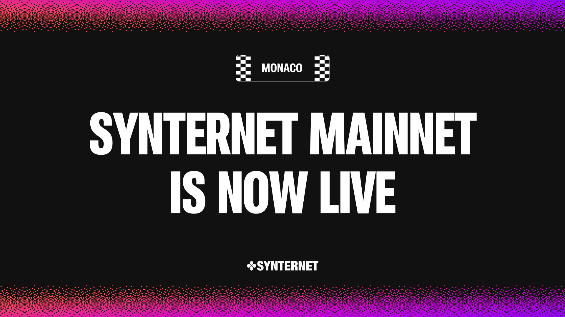 SYNTERNET MAINNET IS NOW LIVE