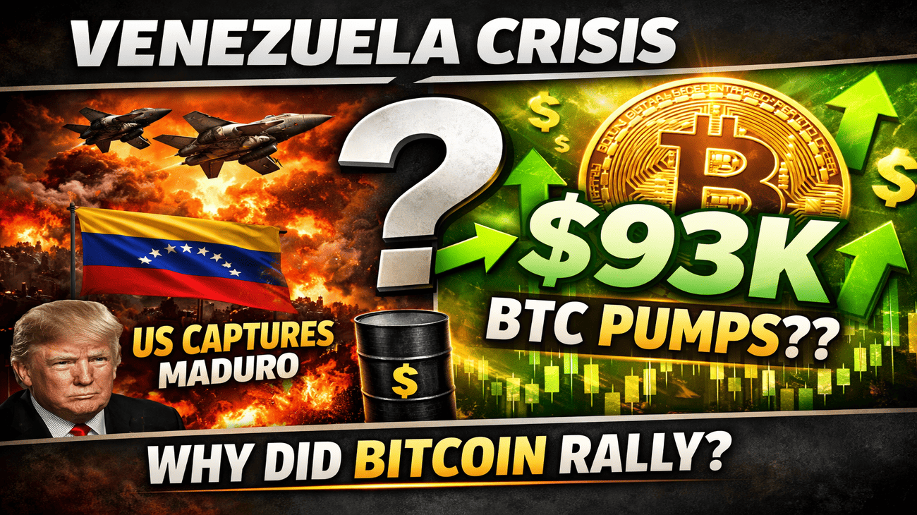 Bitcoin Just Hit $93K Because Trump Captured Venezuela's President