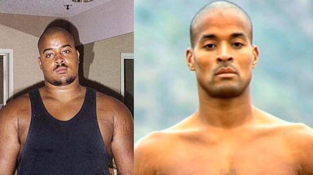 David Goggins, before and after he figured out how to turn his life around
