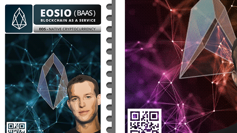 Eos-Eosio Crypto Stamp // From Collection: Crypto Stamps | Now on NFT Showroom - Total Edition(s): 7