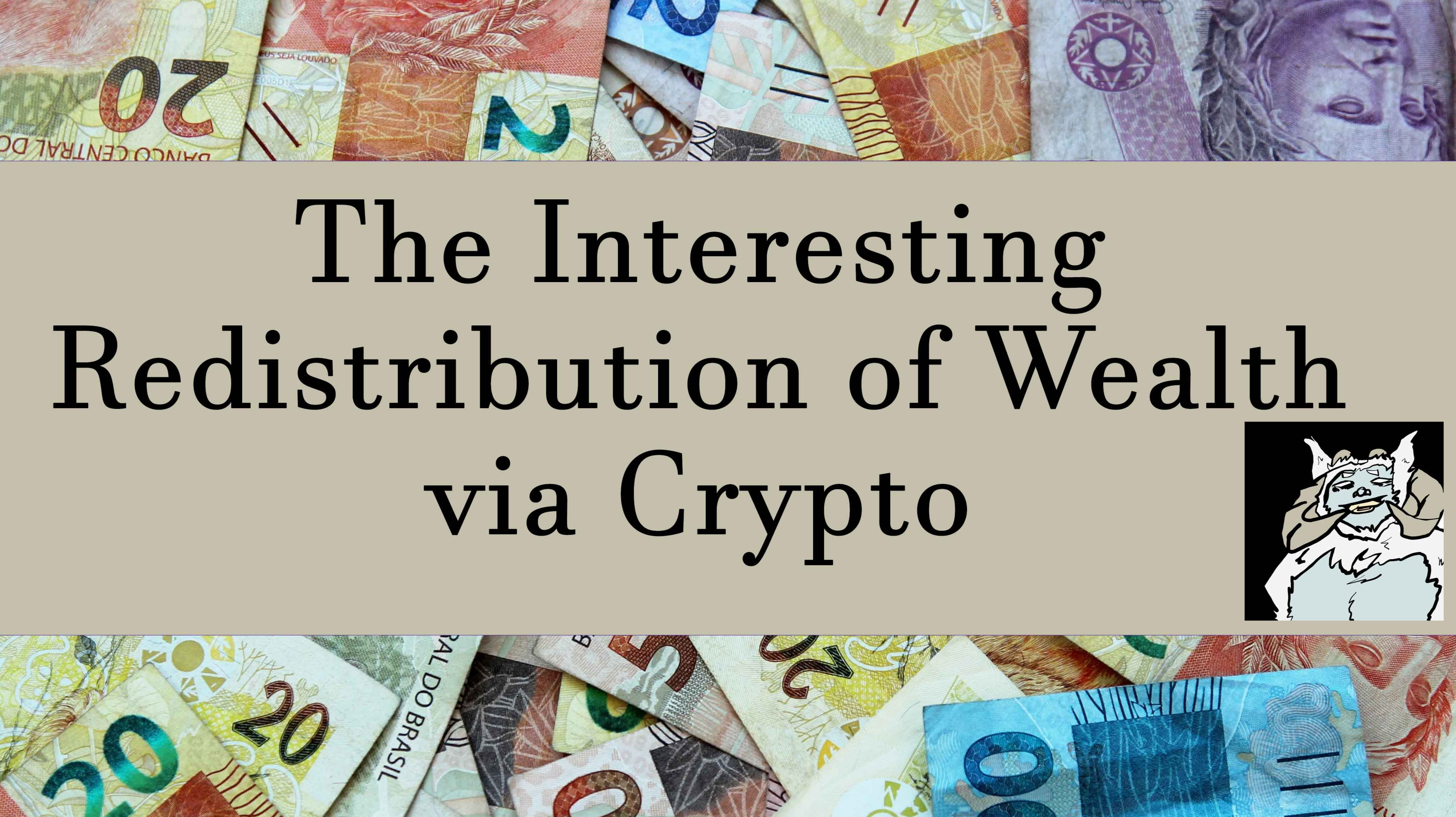 International money currency mix background and article title.