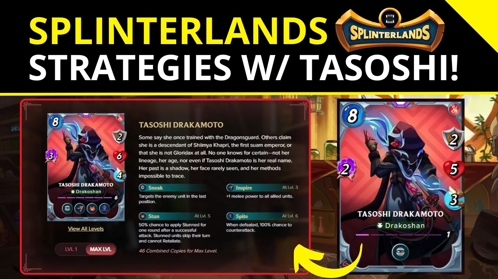 Splinterlands Strategies to use with Tasoshi Drakamoto