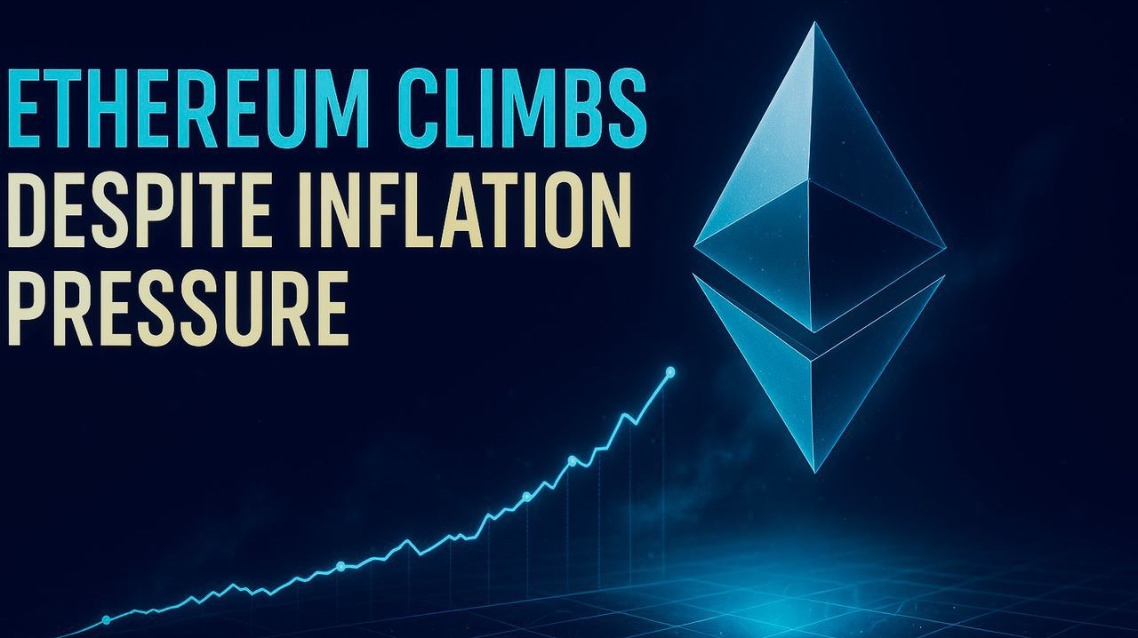 Ethereum Inflation Ethereum Climbs Despite Inflation Pressure.