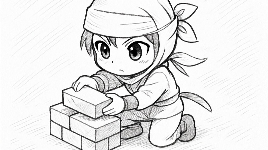 Ninja staking bricks