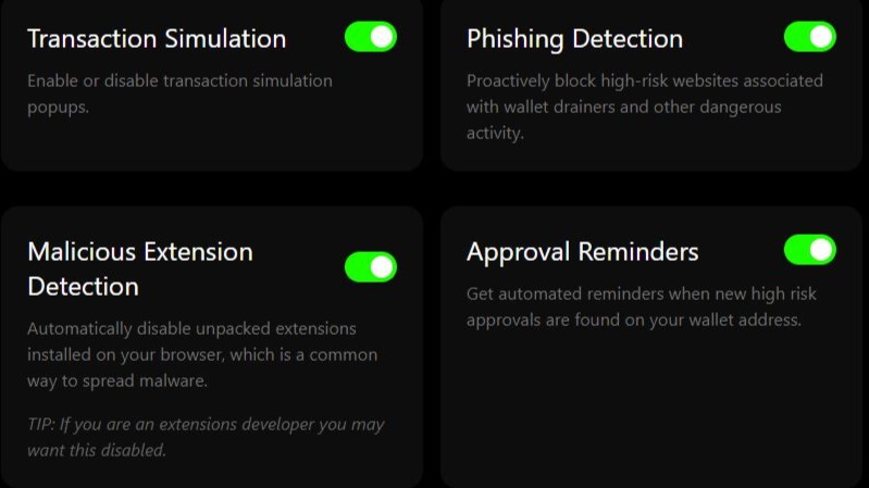 Wallet Guard Features