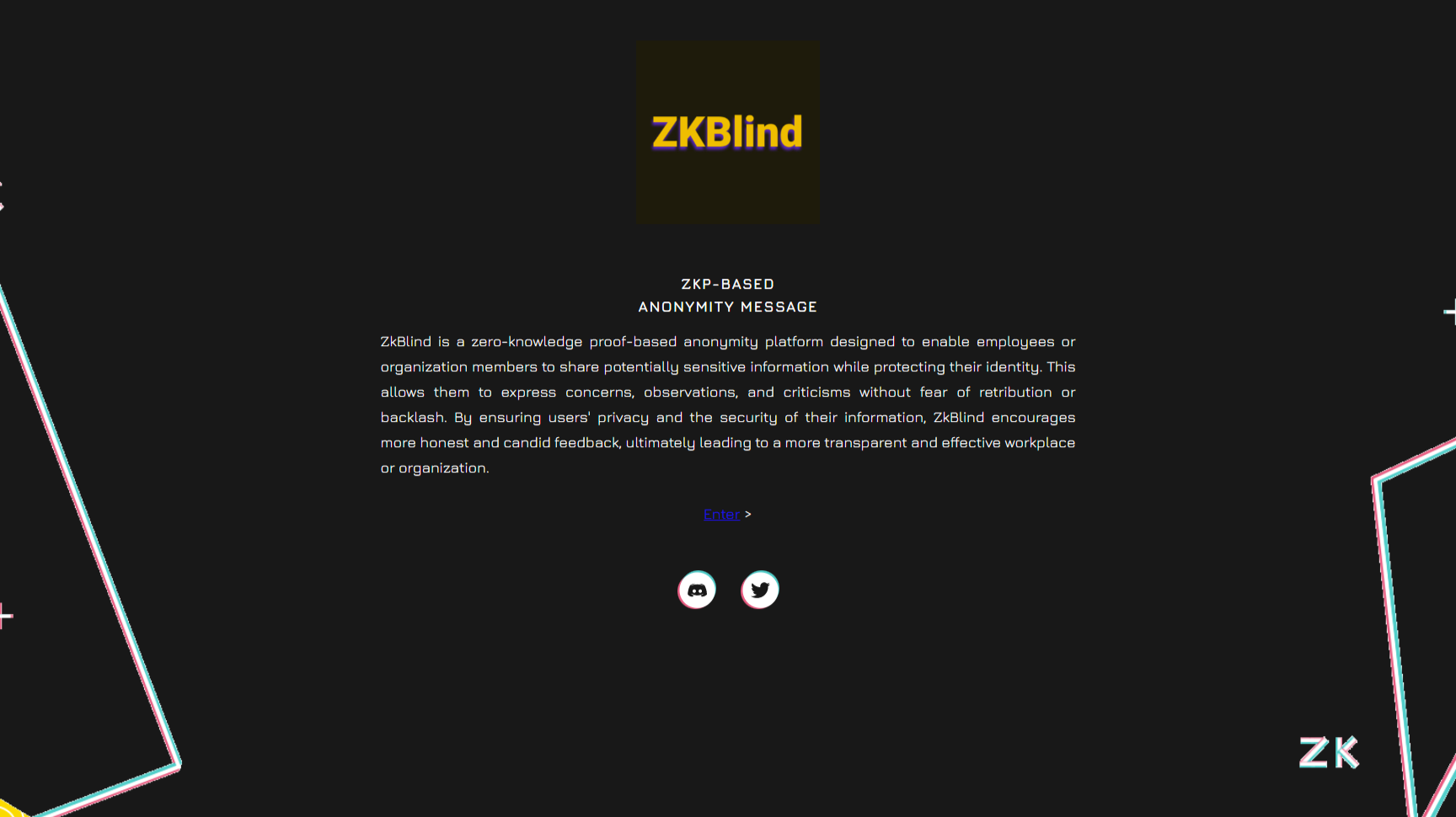 Ethereum Foundation ZkBlind Application