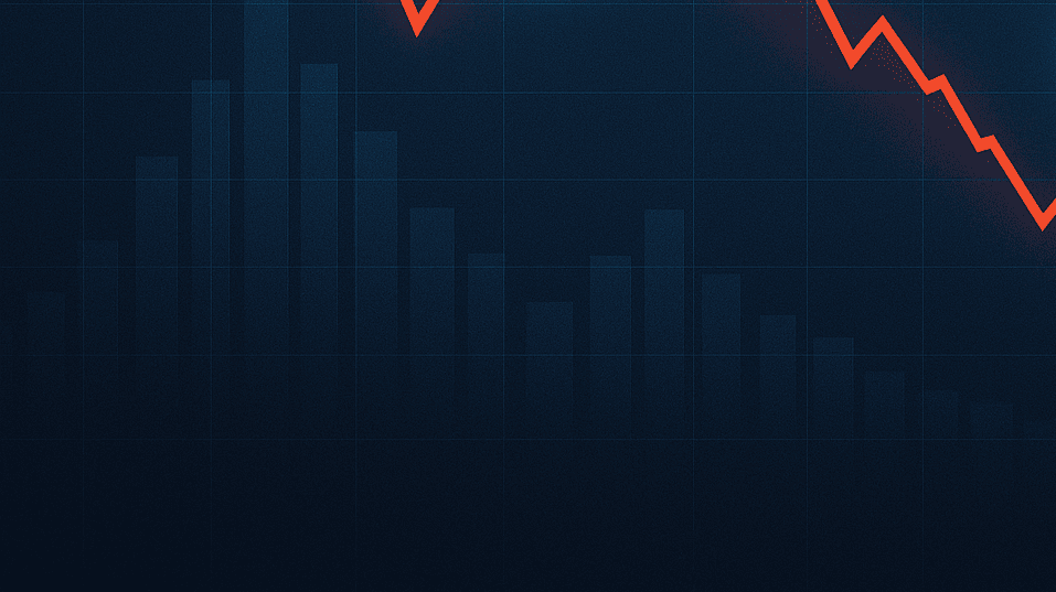 Cryptocurrency Market Decline Illustration